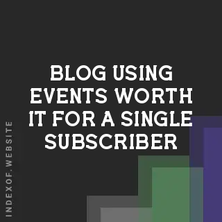 Game Architecture: Is Using Events Worth It for a Single Subscriber? | Logo - Indexof